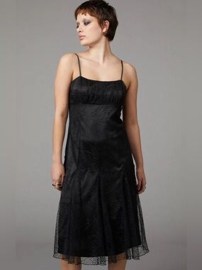 Black Friday Curve Interwebs Mesh Tank Gothic Dress Black Women’s Plus Size 22